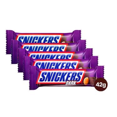 Imagem de Kit 5 Chocolate Snickers Dark 42g