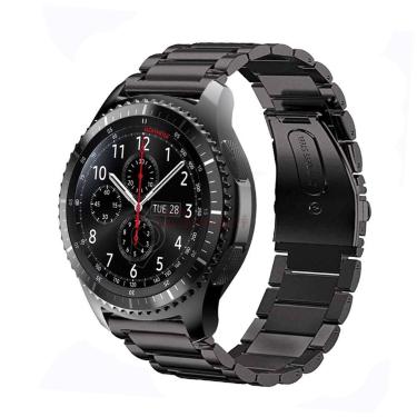 Imagem de Pulseira De Aço Para Galaxy Watch 46mm E Gear S3 Cor Preto - 123smart