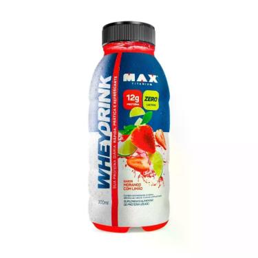Imagem de Whey Drink Garrafa (300ml) - Sabor: Morango com Limão - Max Titanium