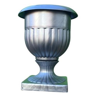 Imagem de Vaso Decoração/Cachepô Redondo Taça alta - Vaso de Planta Grego Arthemis COR:Prata