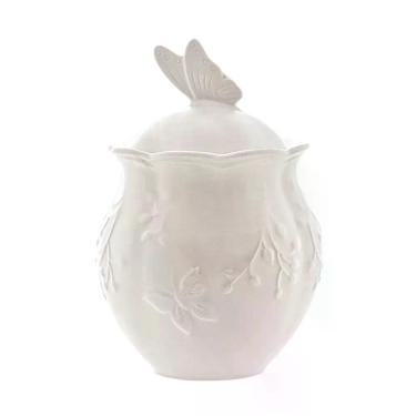 Imagem de Açucareiro Butterfly Flower de Porcelana New Bone 370ml - Lyor