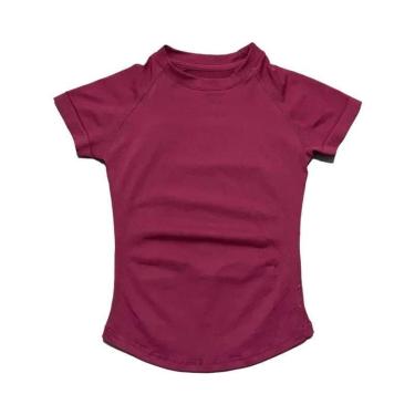 Imagem de Camiseta Esportiva Feminina Respirável E Elástica Com Gola Redonda E M
