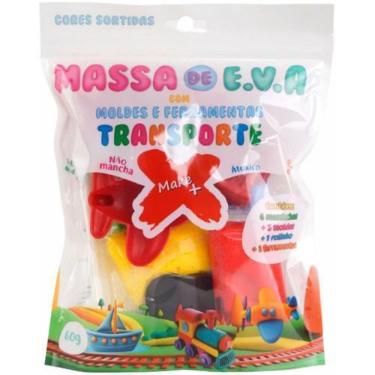 Imagem de Massa de EVA Criativa Transporte com Molde 60G Pacote - Makee