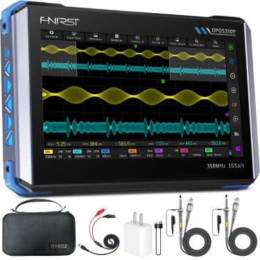 Imagem de Osciloscópio de tablet FNIRSI DPOS350P 350MHz com analisador de espect