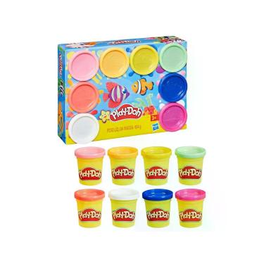Imagem de Kit Massinha Play-Doh Hasbro com 8 Potes