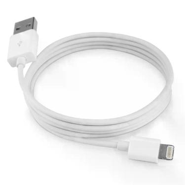 Imagem de Cabo de Dado Iphone 5 6 7s 8 Plus Nano 7 Ipad 4 Branco 1m