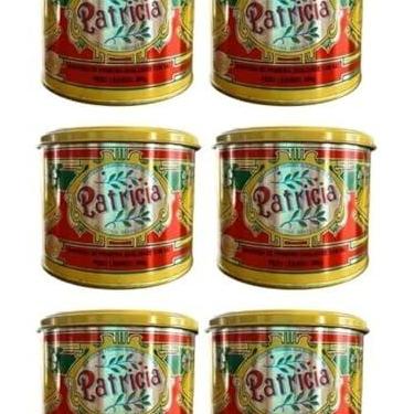 Imagem de Manteiga Mineira com Sal PATRICIA, Kit com 6 Latas, 500g Cada, Sem Corante e Sem Conservante