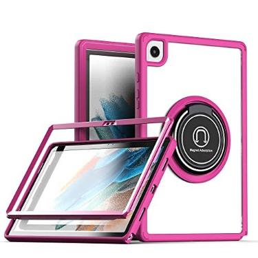 Imagem de Capa para tablet Estojo leve para Samsung Galaxy Tab S8/S7 11 polegadas (SM-X700/X706/T870/T875/T876B), Estojo resistente à prova de choque de nível militar com suporte giratório de 360° Capa traseira
