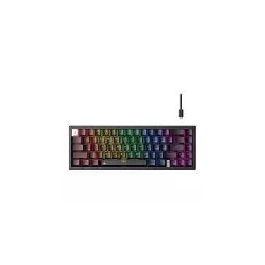 Imagem de Teclado Mecânico Gamer Rise Mode GM1 Pro Black, ARGB, Mini (65%), Switch Outemu Red, USB-C, Preto - RM-TCM-GM1P-BRED