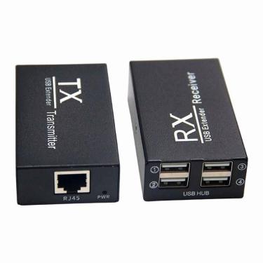 Imagem de Extensor Hub USB 4 Portas até 200m via Cabo de Rede CAT5/6 - Penton