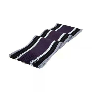 Imagem de Cachecol Longo Masculino De Cashmere Macio Com Listras Para O Inverno,