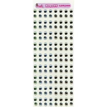 Imagem de Cartela de Olhos Resinados Styler Biscuit R091 PP - 5,5 x 6,3mm
