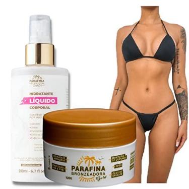 Imagem de Genérico Parafina Bronzeadora Gold 120g, Hidratante Relaxante pós sol e Biquíni Para marquinha de Fita