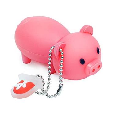 Imagem de Pen drive USB de 64 GB fofo rosa Piggy Model Memory Stick, BorlterClamp adorável pen drive, presentes para amigos e crianças
