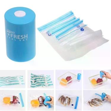 Imagem de Mini Seladora Portátil Recarregável Always Fresh + 5 Sacos - oem