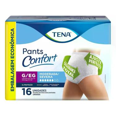 Imagem de Fralda roupa descartável tena pants confort g/eg c/16 unidades unissex