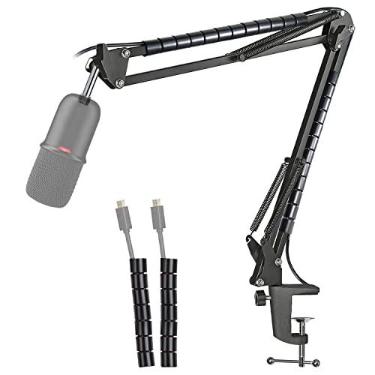Imagem de Suporte de braço HyperX SoloCast para microfone – Braço profissional ajustável para microfone tipo tesoura com cabo compatível com microfone HyperX SoloCast da YOUSHARES