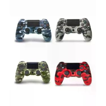 Imagem de Controle Compatível De Ps4 PC Joystick Sem Fio Camuflado Controle Com