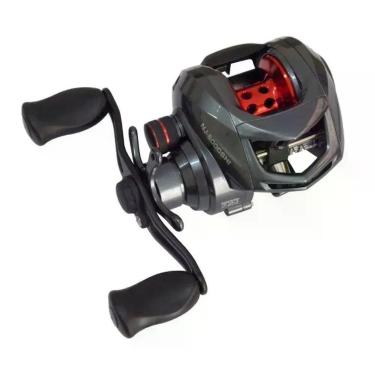Imagem de Carretilha para Pesca Maruri Naja 6r Duplo Sistema de Freio Perfil Baixo 7.2:1 213g Grafite e Alumínio Maruri Fishing