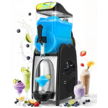 Imagem de GSEICE Máquina De Raspadinha Para Uso Doméstico, 4 Galões, Aço Inoxidável, Máquina De Raspadinha Única Para Margaritas, Bebidas Congeladas Slushy'S, 110 V/60 Hz, Máquina De Bebidas Congeladas Para