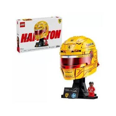 Imagem de CAPACETE SCUDERIA FERRARI HP LEGO EDITIONS LEWIS HAMILTON 884 PEÇAS 43022