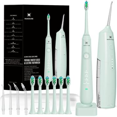 Imagem de Kit de limpeza oral HUACO CARE Water Dental Flosser e escova de dentes