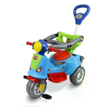 Imagem de Carrinho de Passeio Infantil Triciclo Avespa - Colorido - MARAL