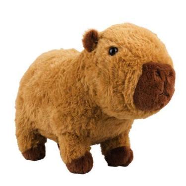 Imagem de Capivara Filó Filomena Pelúcia Marrom Escuro Fofa 32cm - Foffy