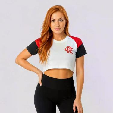 Imagem de Cropped Flamengo Rumo Feminino Branco - Braziline, GG