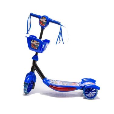 Imagem de Patinete Trinet Super Legal Com 3 Rodas Azul Radical - DM Toys