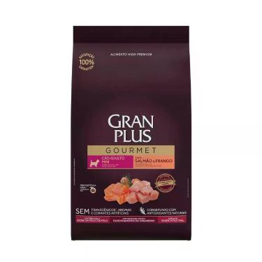 Imagem de Ração Gran Plus Gourmet Cães Adultos Raças Mini Salmão e Frango - 10,1