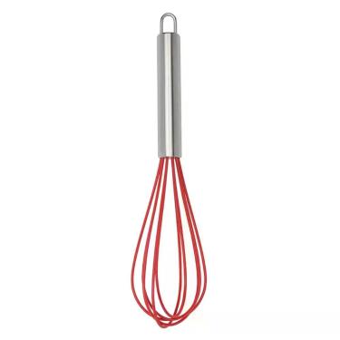 Imagem de Batedor de Ovos Fouet Vermelho Silicone Inox - Mimo Style
