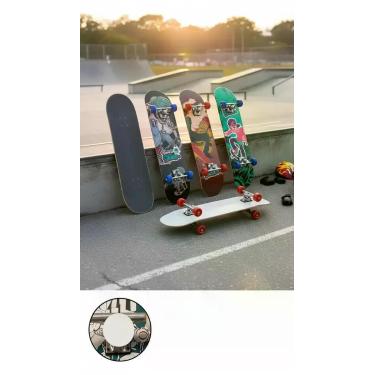 Imagem de Skate Infantil Completo c/ Kit Proteção e Bolsa - Congratulations Stor