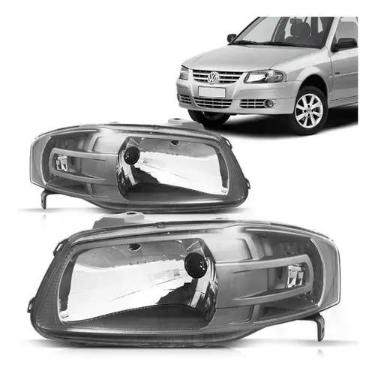 Imagem de Farol dianteiro mascara cinza gol g4 2005 a 2009 lado esquerdo ou dire