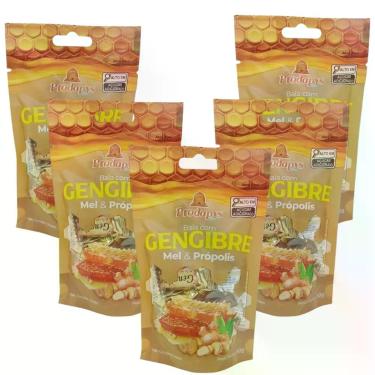 Imagem de Bala com Gengibre e Mel & Própolis 60g Kit com 5 - Prodapys