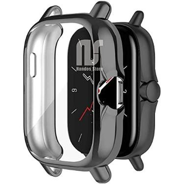 Imagem de Case Bumper Nsmart compatível com Huami Amazfit GTS 2 mini - Nandos-Store (GTS 2 mini, Preto)