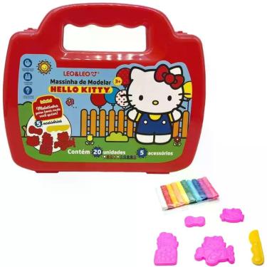 Imagem de Massinha de Modelar Maleta Hello Kitty Leo & Leo com 10 Cores e Acessó