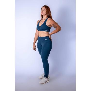 Imagem de Legging Fitness Feminino Com Bolso - LIBRENA, P, Marinho