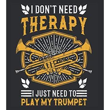 Imagem de Trompete Notizbuch: Trompete Therapie Trompetist Trompetenspieler / 6x9 Zoll / 120 leere Notenblätter Seiten