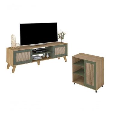 Imagem de Conjunto Para Sala Com Rack E Buffet Charlotte Artely.