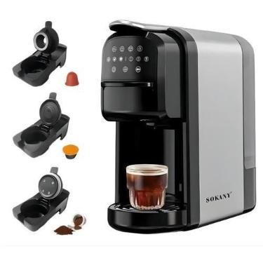 Imagem de Cafeteira Elétrica 3 em 1 Preta com Cápsulas Nespresso e Dolce Gusto 2