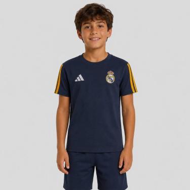 Imagem de Camiseta Adidas Real Madrid Logo Juvenil Azul Marinho, 14 ANOS