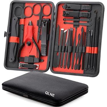 Imagem de Conjuntos de cortadores de unhas de aço inoxidável de alta precisão, kit de pedicure para cortador de unhas, tesoura de unha afiada e cortador de unhas, kit de pedicure para unhas e pés com capas