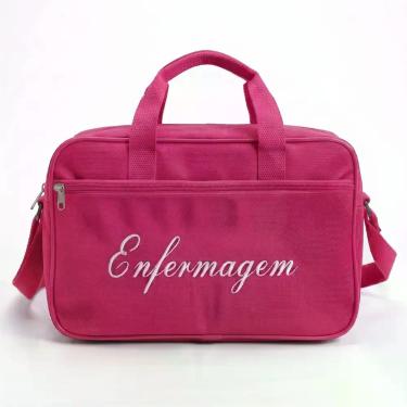 Imagem de Bolsa para enfermagem com alça de mão e ombro cor rosa - - MEDCLAR, Ro