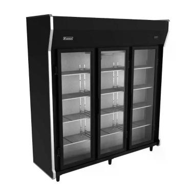Imagem de Balcão Auto Serviço Frios E Laticínios 3 Portas Preto Vrev30 220v - Venâncio