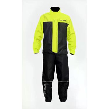 Imagem de Capa De Chuva De Nylon Para Motociclista  Gp Tech, Amarela, P
