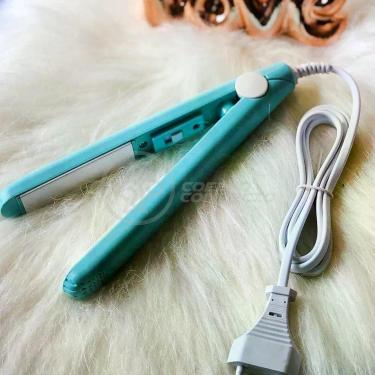 Imagem de Mini Chapinha Prancha 17Cm Bivolt 110|220V Profissional Azul