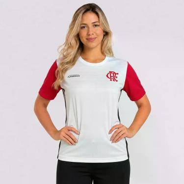 Imagem de Camisa Flamengo Riso Feminina Branca - Braziline, G