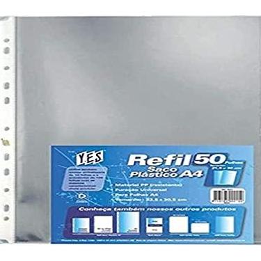 Imagem de Refil Plástico, A4, YES, Furação Universal, PCT com 50 Unidades, 053A, Cristal