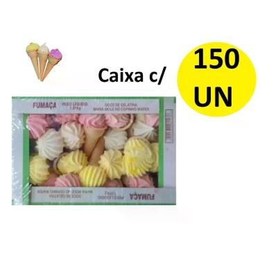 Imagem de Caixa c/ 150 Doces Maria Mole No Cone Doce Fumaça Infância - Blook,  D